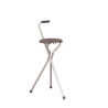 Canne siège trépied pliable