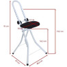 Siège de repassage pliable anti-fatigue