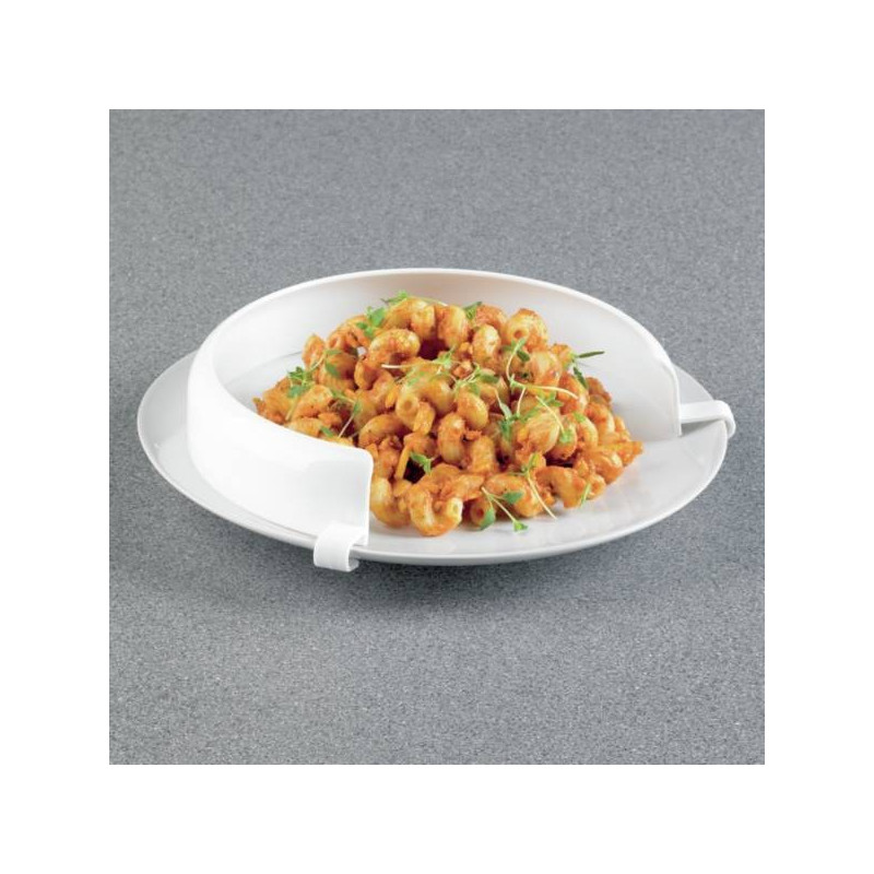 Rebord d'assiette incurvé