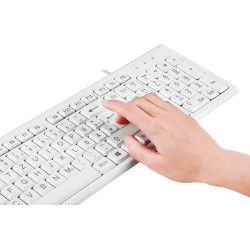 Clavier blanc PERRIX Periduo 211W