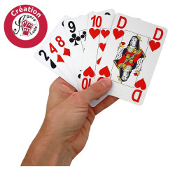 Jeu de 54 cartes grande taille & grands index