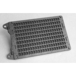 Tablette braille à cuvettes 9 lignes x 21caractères