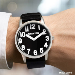 Montre mixte grands chiffres