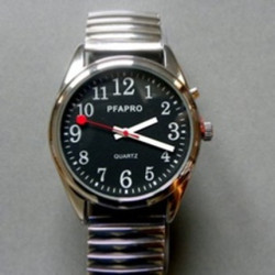 Montre parlante à aiguilles XXL 1 bouton pour homme