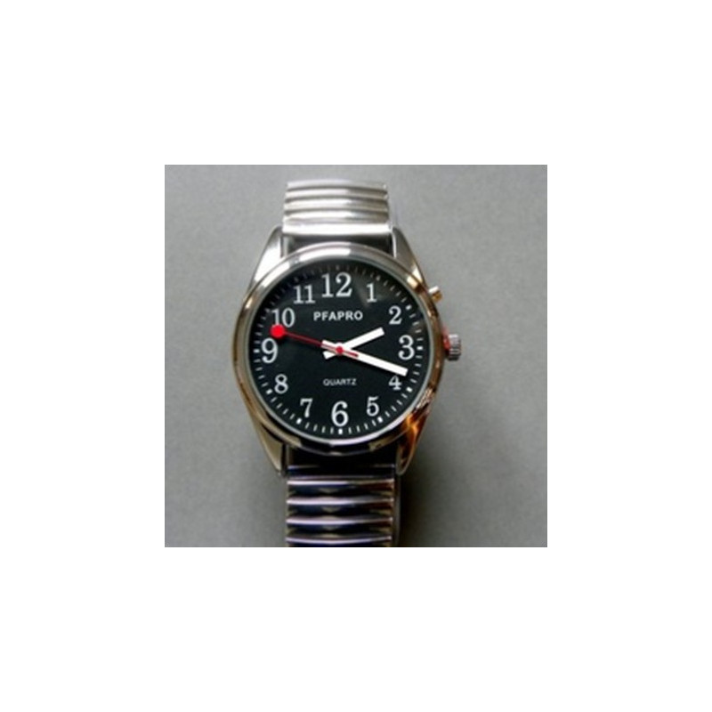 Montre parlante à aiguilles XXL 1 bouton pour homme