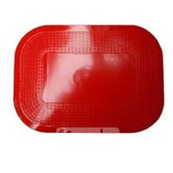 Set antidérapant rouge rectangulaire