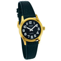 Montre pour femme grands chiffres noirs sur fond blanc