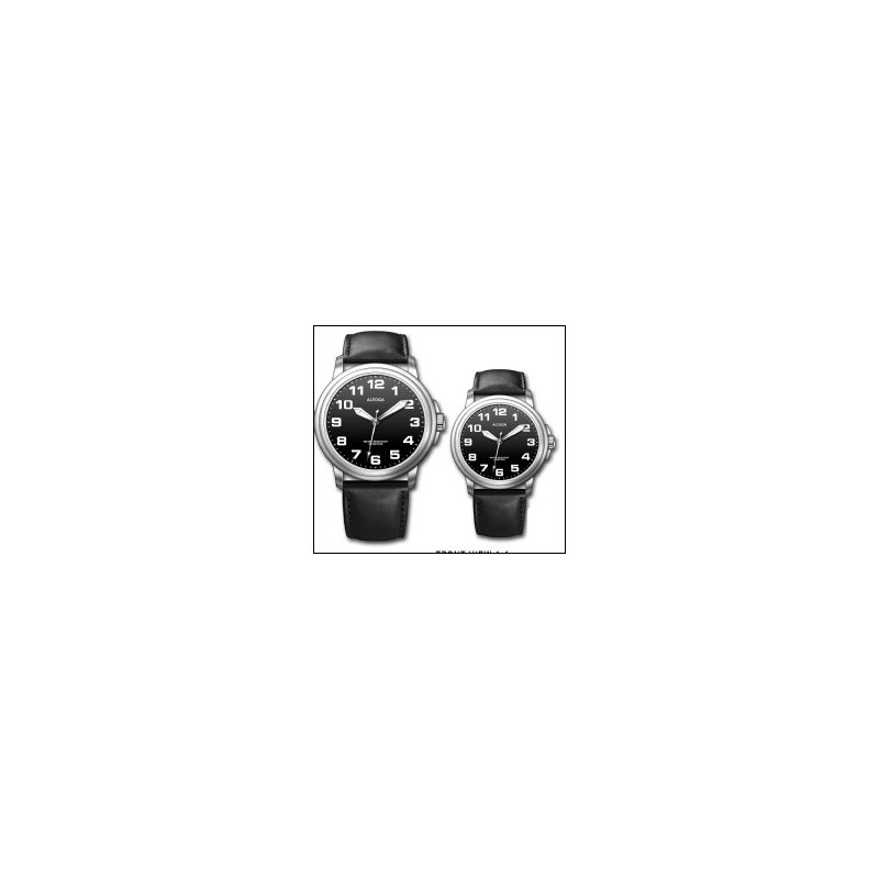 Montre pour femme grands chiffres blancs sur fond noir