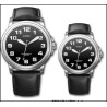 Montre pour femme grands chiffres blancs sur fond noir