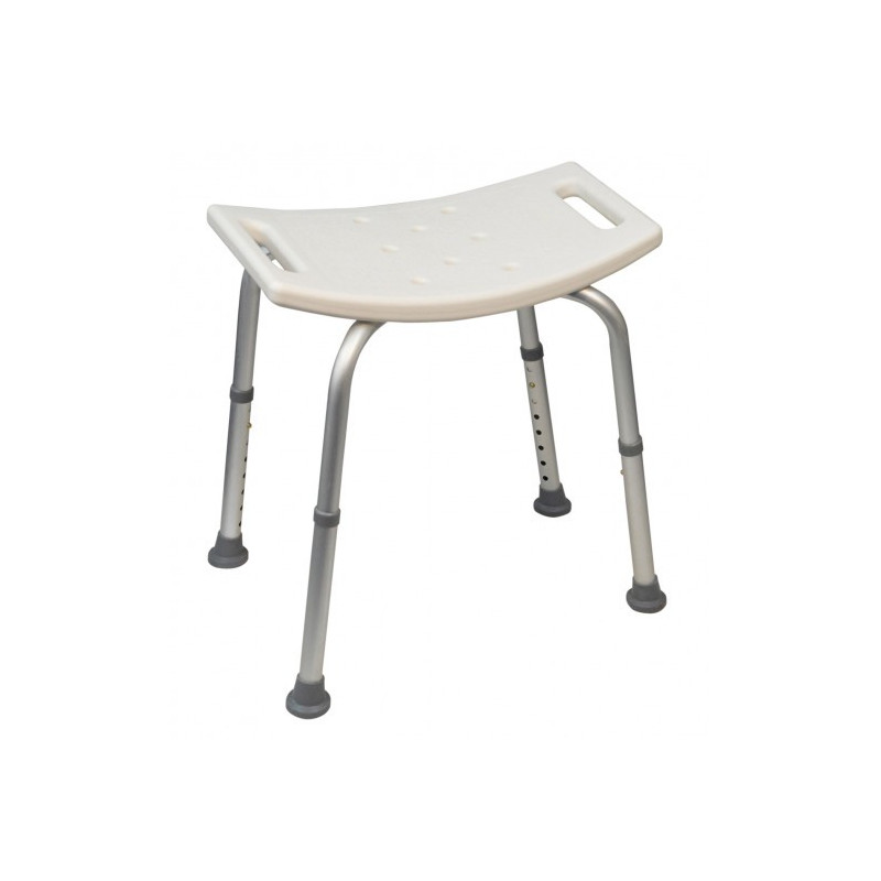 Tabouret de douche assise incurvée