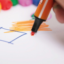 Feutres de coloriage TRIO SCRIBBI anti-pointes enfoncées