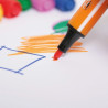 Feutres de coloriage TRIO SCRIBBI anti-pointes enfoncées