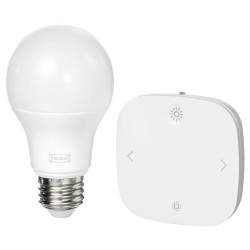 Kit Ampoule connectée E27 (spectre couleur et blanc) + télécommande