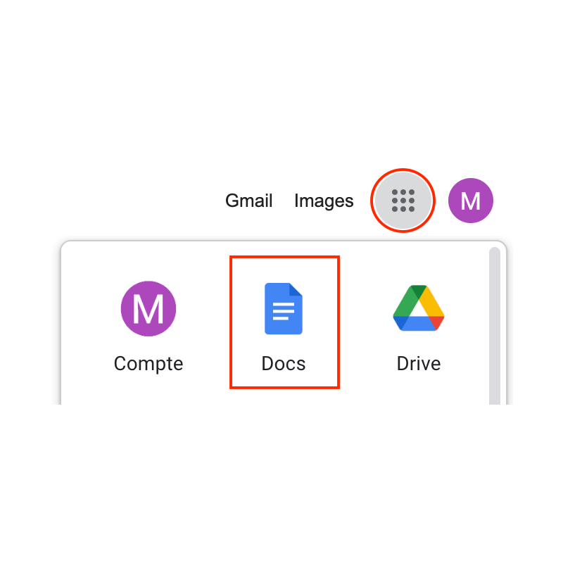 Application Google Docs - Traitement de texte en ligne (GOOGLE)