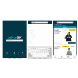 Application Elix - Dictionnaire français / langue des signes (SIGNES DES SENS)