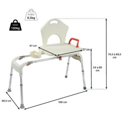 Banc de transfert coulissant pour baignoire