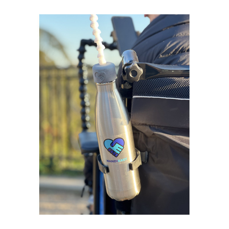 Gourde adaptée v2 en Inox (HANDIEASY)
