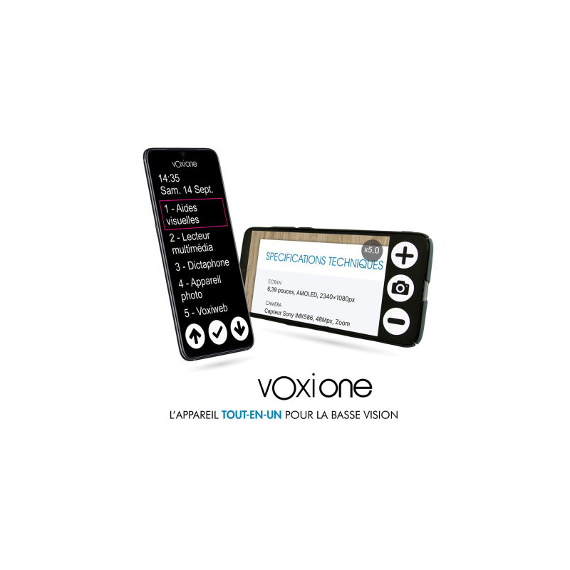Smartphone multifonctions vocalisé VoxiOne (VOXIWEB)