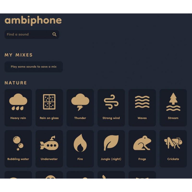 Application Ambiphone - Générateur de paysages sonores (MATT EASON)