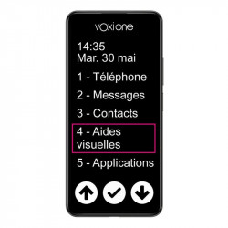 Smartphone multifonctions vocalisé avec IA VoxiOne 2 (VOXIWEB)