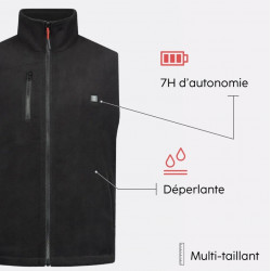Gilet polaire chauffant, ajustable et déperlant (G-HEAT)