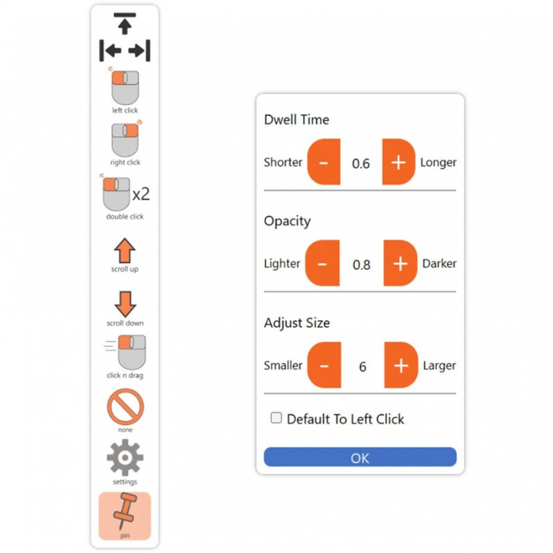 Logiciel Abili Toolbar - Déclencher des actions de souris au survol (ABILITARE)