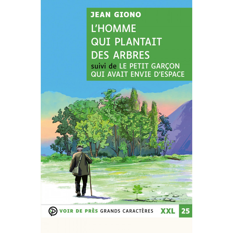 Livres grands caratères "L'homme qui plantait des arbres" - Jean GIONO (VOIR DE PRÈS)