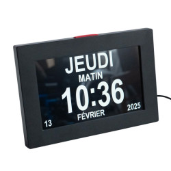 Horloge calendrier numérique parlante avec rappels programmables (IGUERBURN)