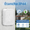 Sonnette de porte sans fil avec signal sonore et lumineux